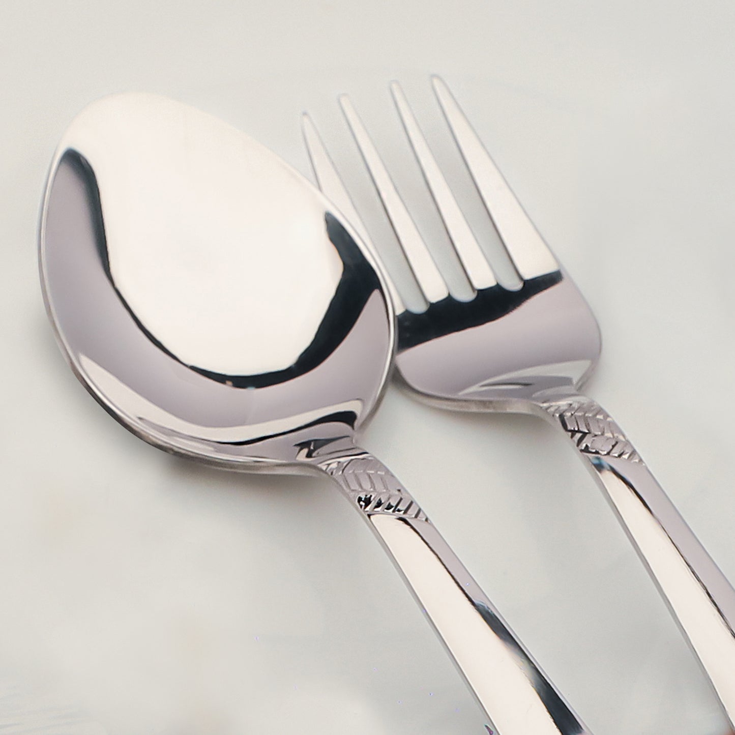 12pc Imperial Stainless Steel Cutlery | 18.5cm Spoons & Forks | Silver