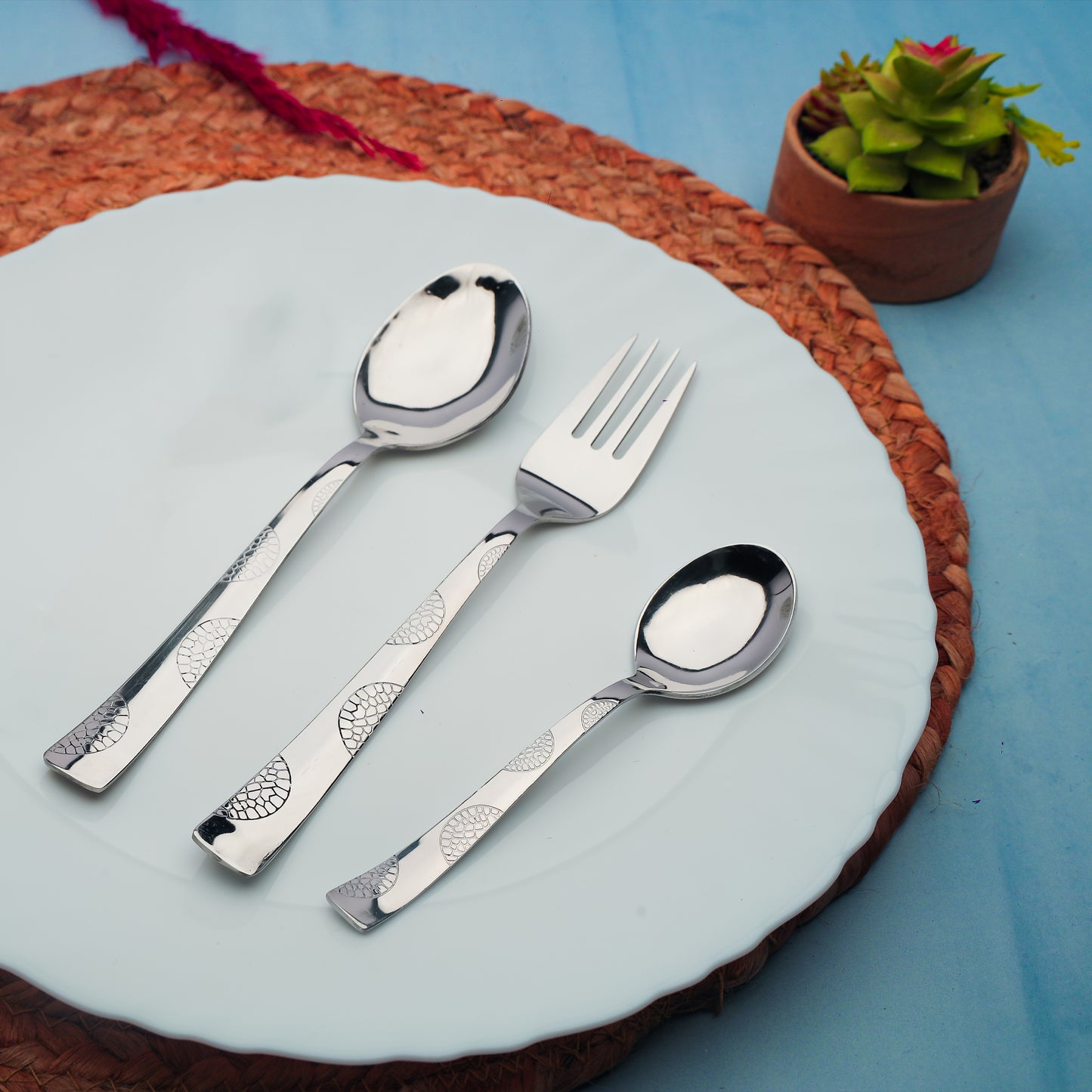 18pc Stainless Steel Cutlery | Moonpress Spoons Forks | Dining