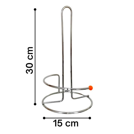 1 Pc Kitchen Napkin & Paper Towel Holder | Chrome Finish, Multipurpose Tissue Roll Stand for Kitchen & Dining, Set of 1
