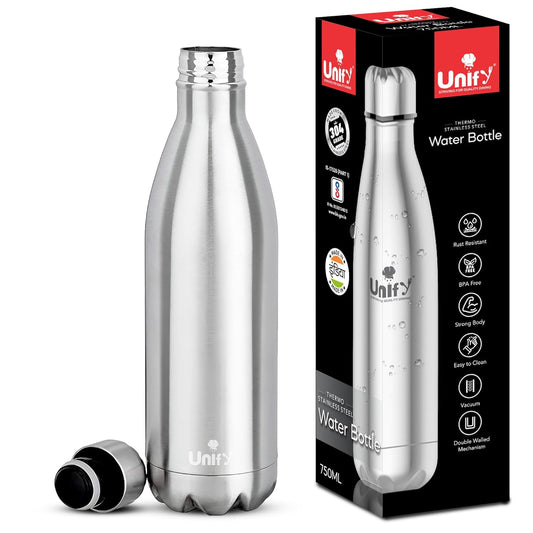 Thermosteel Hot & Cold Water Bottle 750ml | 304 SS Vacuum Flask, 24 Hrs Hot & Cold, Leak & Rust Proof