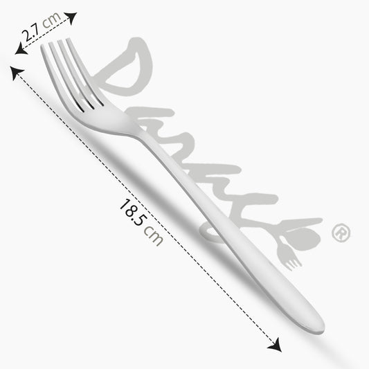 Stainless Steel Table Fork Set of 12 | 18.5 cm Dining Forks for Home & Kitchen (Sigma)