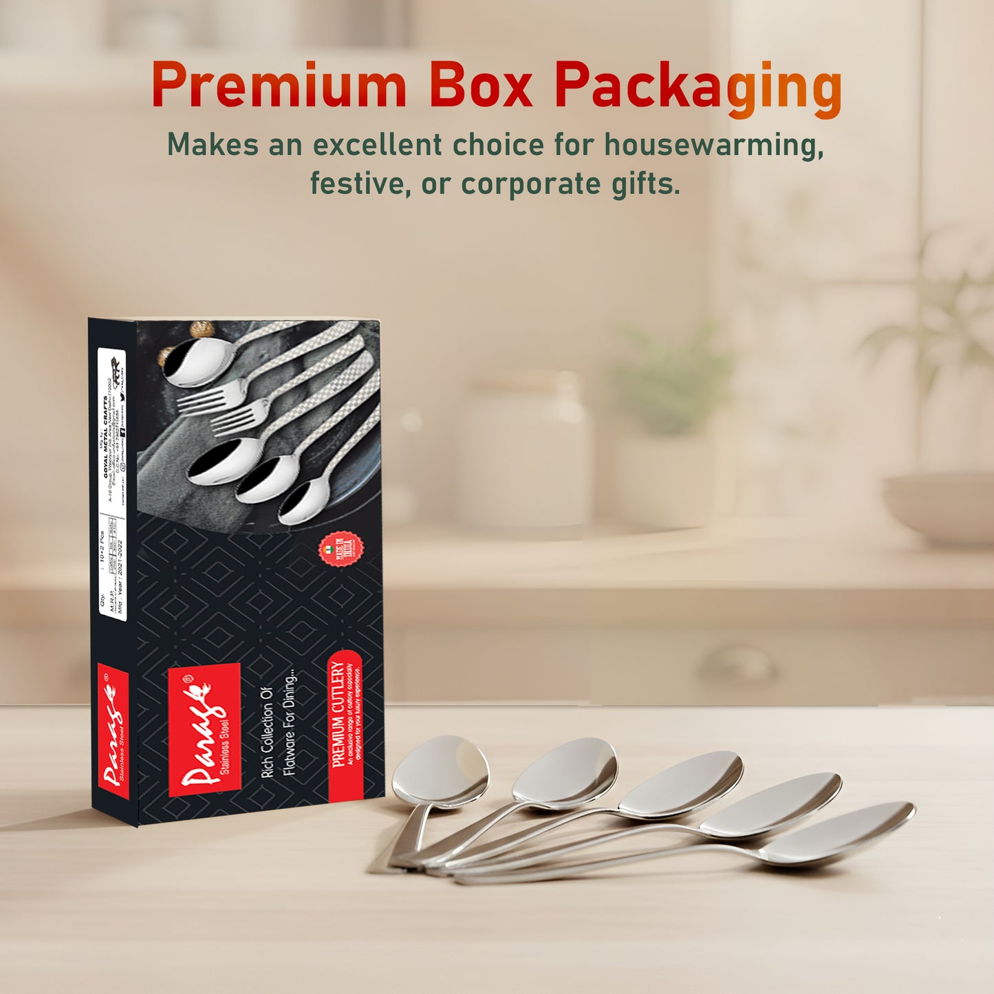 12-Piece Stainless Steel Tea Spoon Set | 14.5 cm Small Spoons for Tea, Coffee & Spices (1.8mm, Silver)