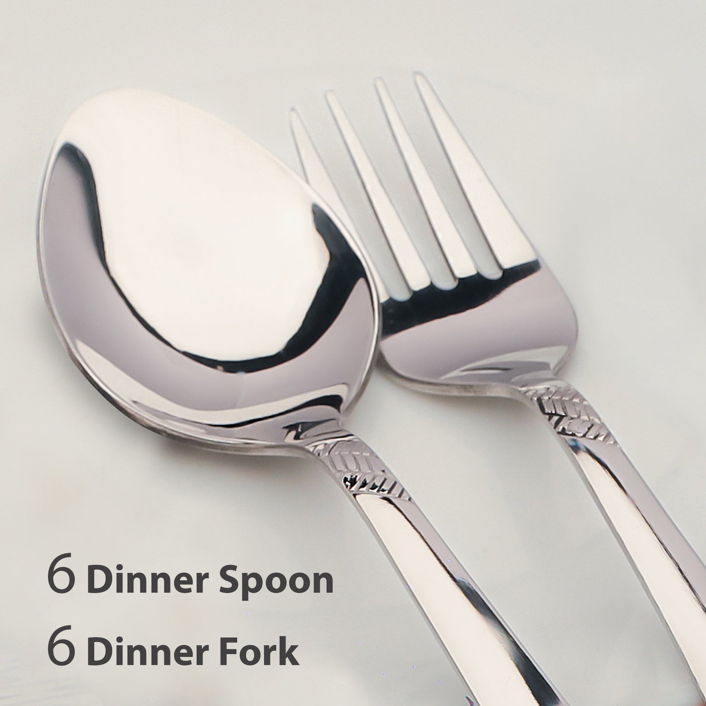 12pc Imperial Stainless Steel Cutlery | 16cm Silver Spoons & Forks | Dining