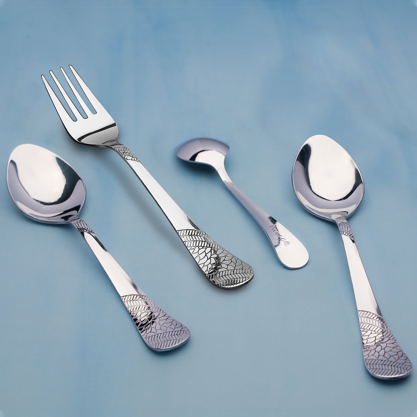 24pc Stainless Steel Cutlery | Spoons Forks Tea | Silver