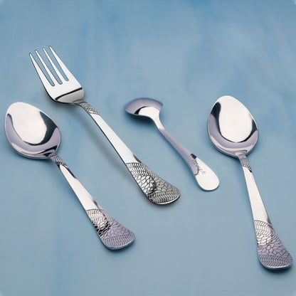 24pc Stainless Steel Cutlery | Spoons Forks Tea | Silver