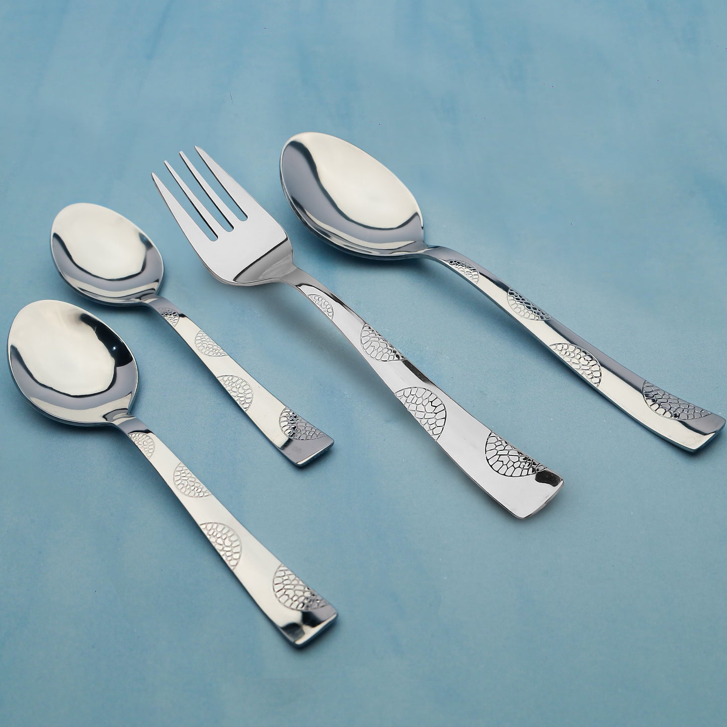 24pc Stainless Steel Cutlery | Spoons Forks Knives | Silver
