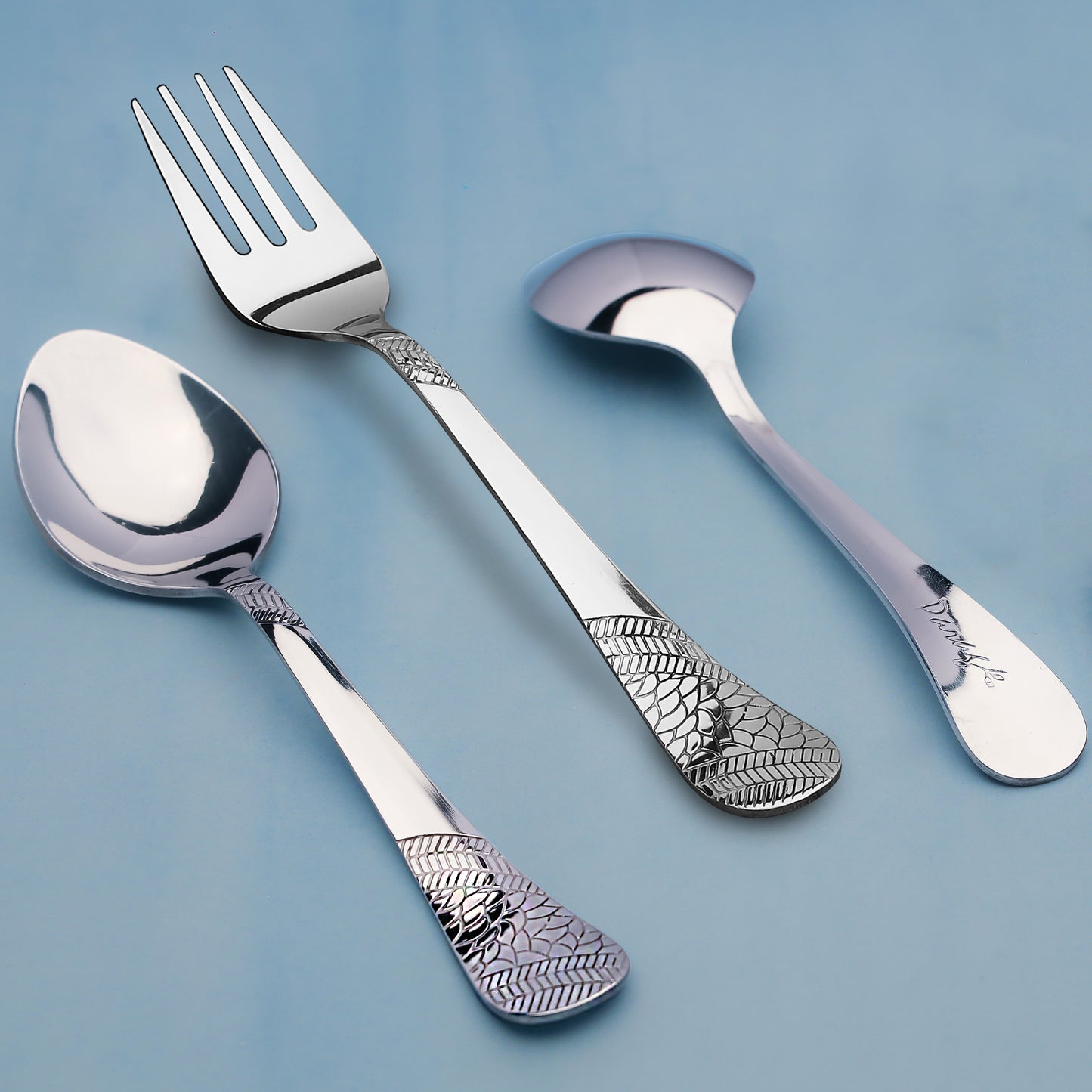 12pc Imperial Stainless Steel Cutlery | 18.5cm Spoons & Forks | Silver