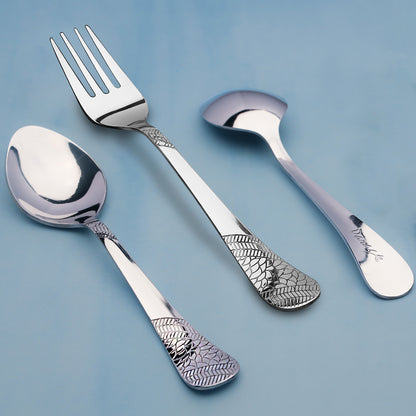 12pc Imperial Stainless Steel Cutlery | 16cm Silver Spoons & Forks | Dining