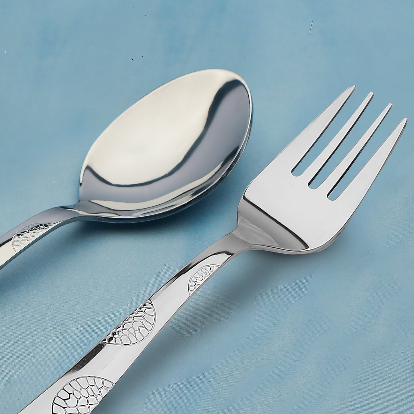24pc Stainless Steel Cutlery | Spoons Forks Knives | Silver