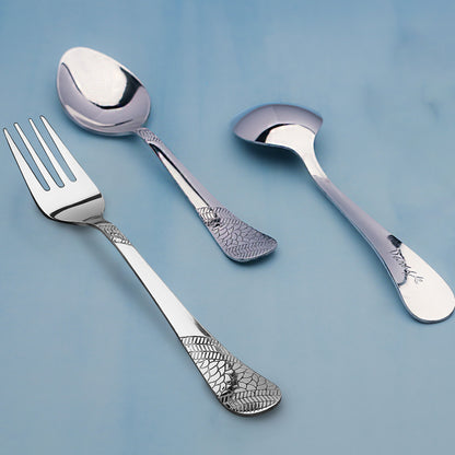 18pc Stainless Steel Cutlery | Spoons Forks Tea | Silver Dining