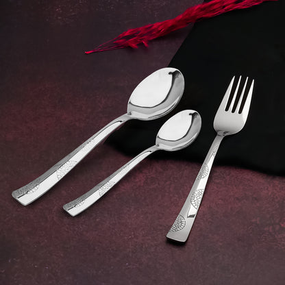 18pc Stainless Steel Cutlery | Moonpress Spoons Forks | Dining