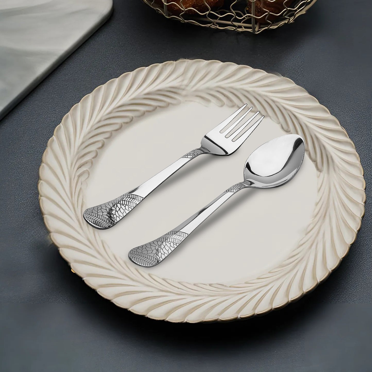 12pc Imperial Stainless Steel Cutlery | 16cm Silver Spoons & Forks | Dining
