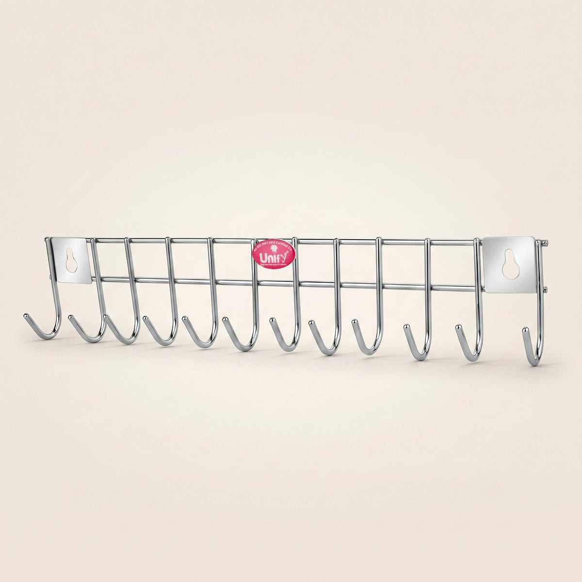 Wall Cloth Hanger 12 Hook Stainless Steel Silver – Parage