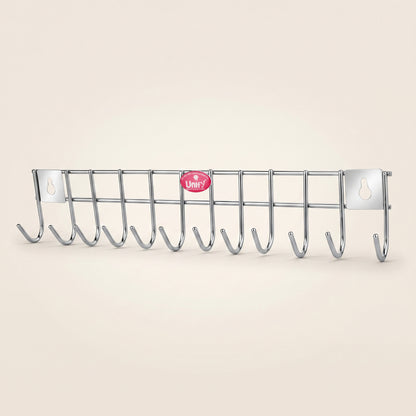 Wall Cloth Hanger 12 Hook Stainless Steel Silver – Parage