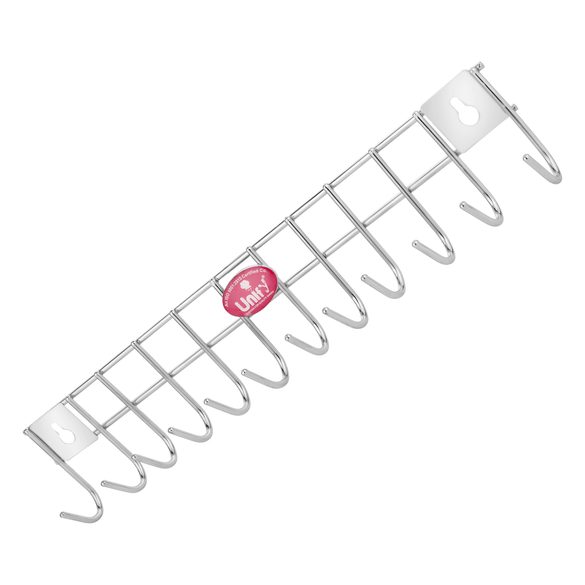 Wall Cloth Hanger 12 Hook Stainless Steel Silver – Parage