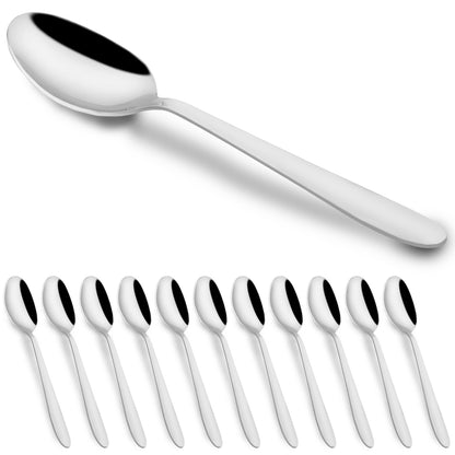 Stainless Steel Table Spoon Set of 12 | 18 cm Tea & Coffee Spoons for Home & Kitchen (Sigma)