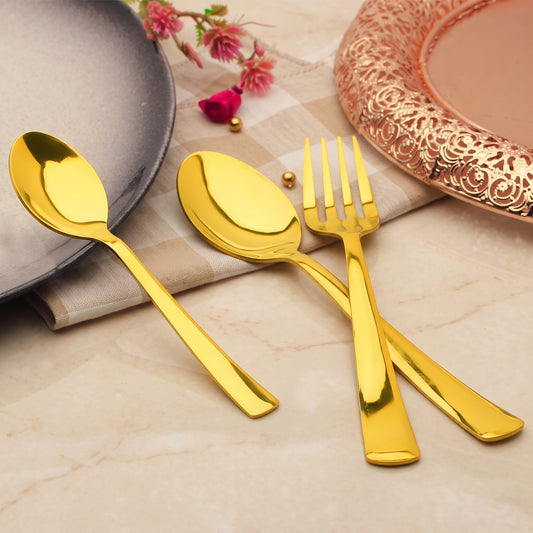 Cutlery Set | Stainless Steel | Gold | Premium