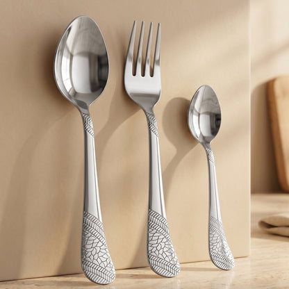 Cutlery Set | 18pc | Stainless Steel | Silver | Elegant