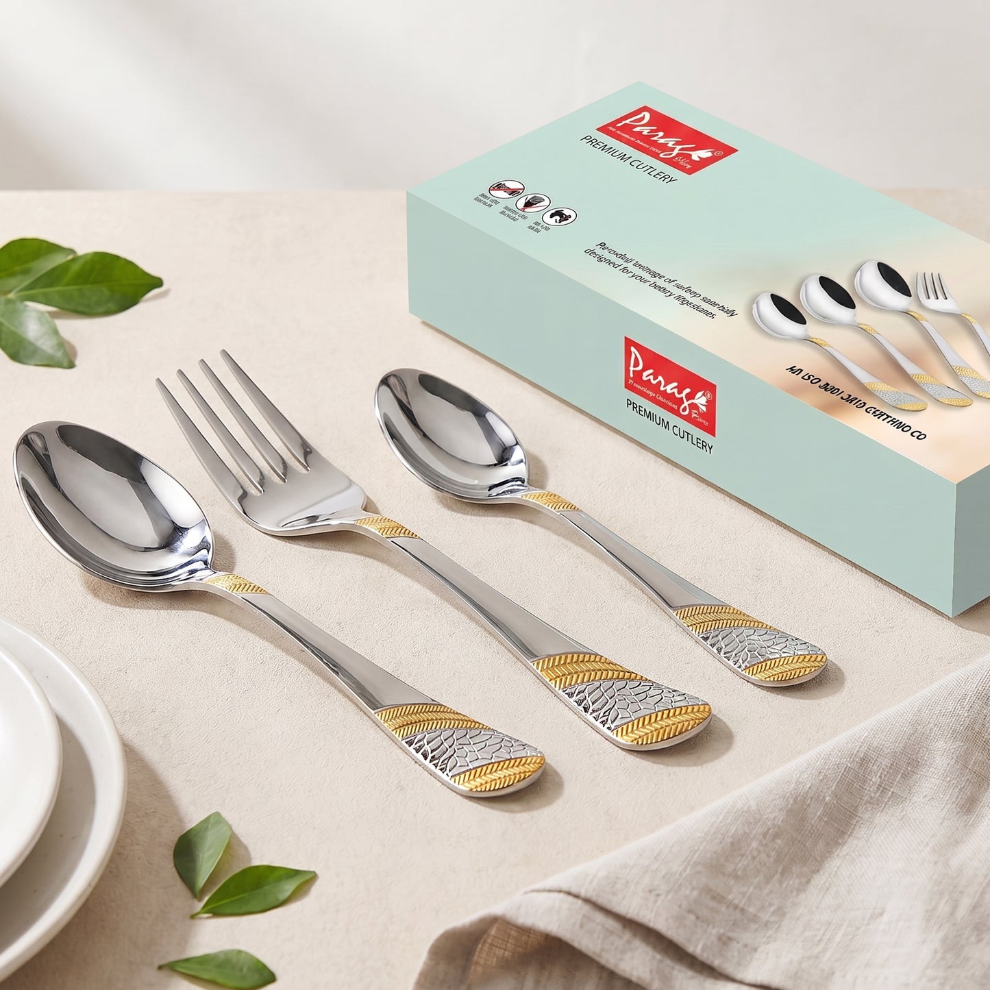 Cutlery Set | 18pc | Stainless Steel | Gold | Elegant