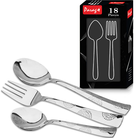 18pc Stainless Steel Cutlery | Moonpress Spoons Forks | Dining