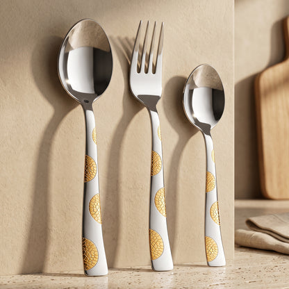 Cutlery Set | 18pc | Stainless Steel | Gold | Elegant