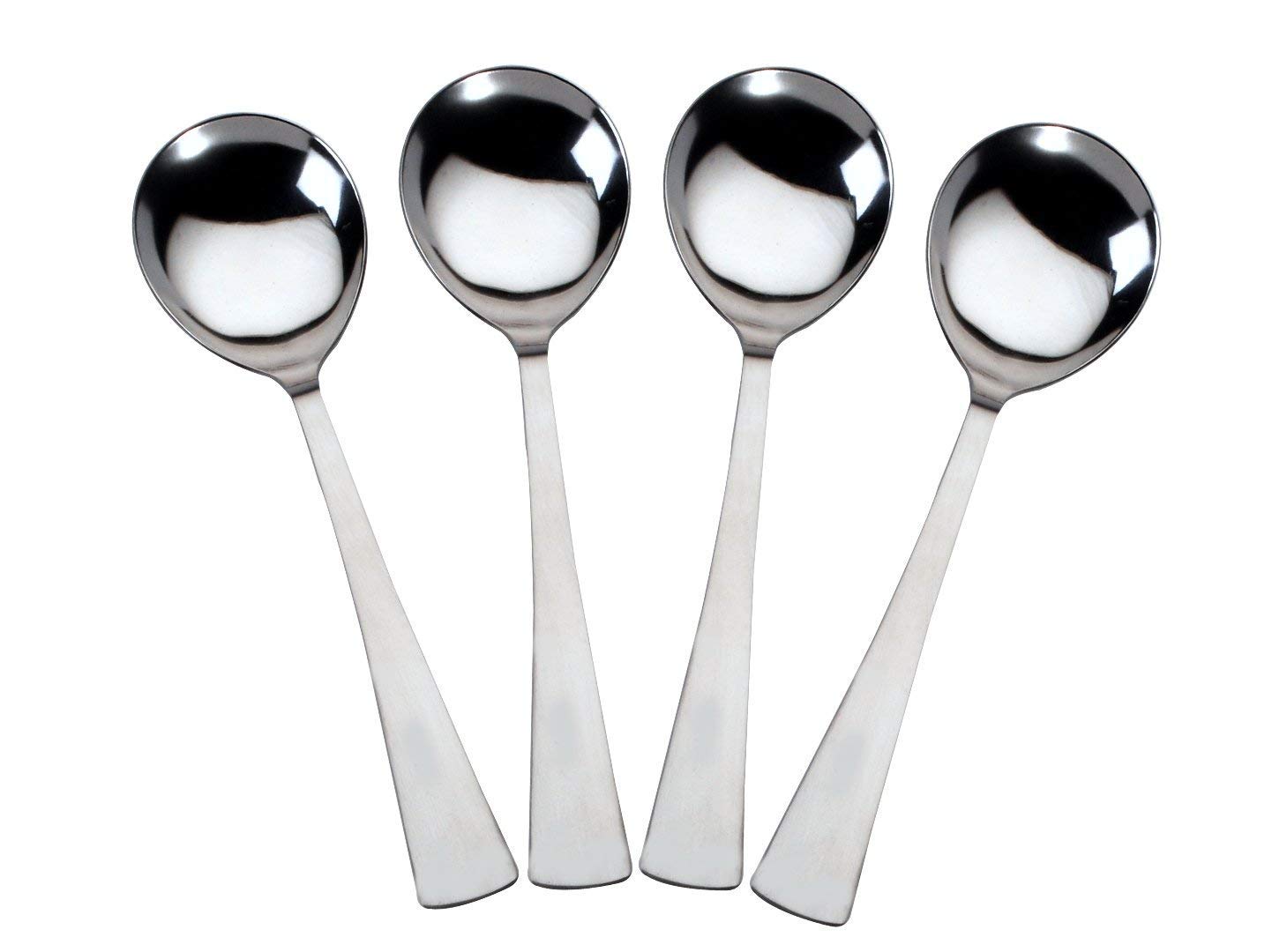 4 Pcs Stainless Steel Serving Spoon Set - Big Cooking Spoons, 21cm SS1250PARAG 1