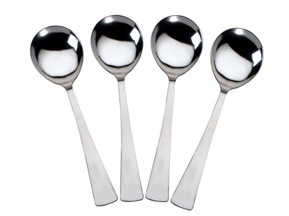 4 Pcs Stainless Steel Serving Spoon Set - Big Cooking Spoons, 21cm SS1250PARAG 1