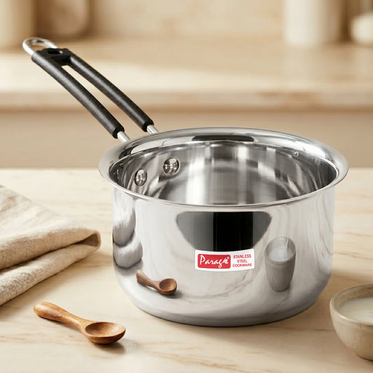 Saucepan | 1l | Stainless Steel | Silver | Heavy Gauge