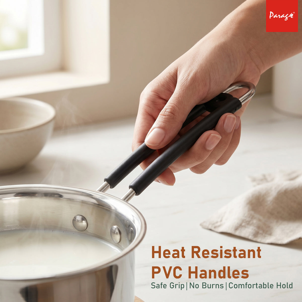 Saucepan 1l Stainless Steel Silver Heavy Gauge – Parage