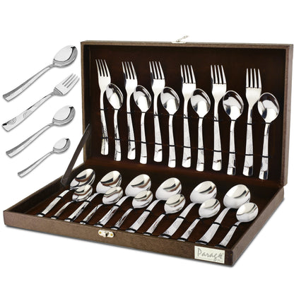 24pc Stainless Steel Cutlery | Gift Box | Spoons Forks