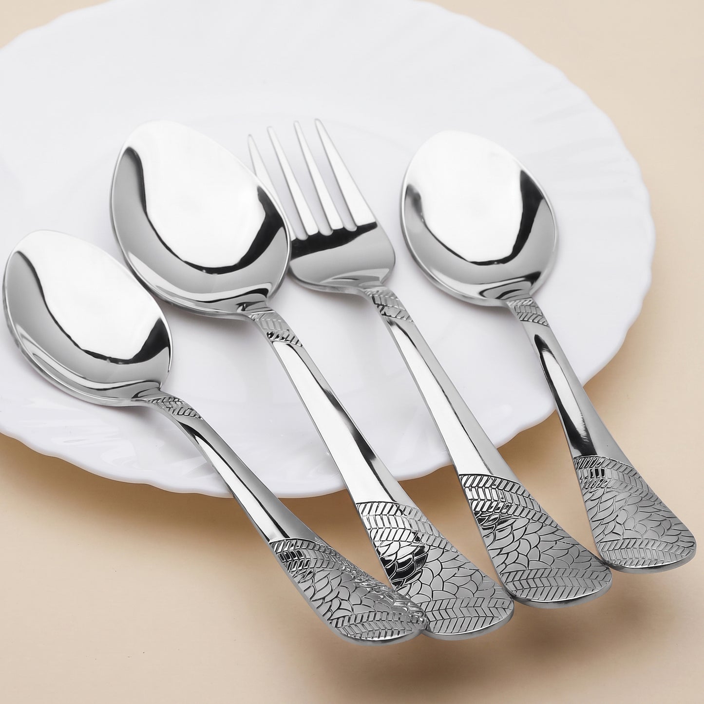 Cutlery Set | 24pc | Stainless Steel | Silver | Premium