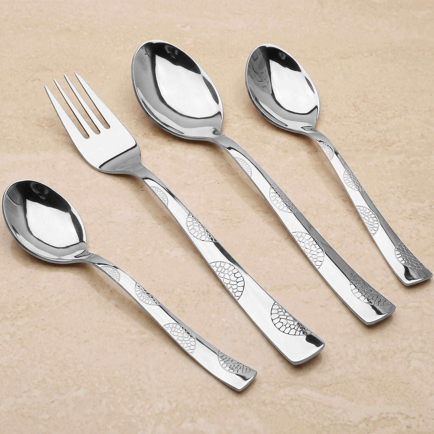 Cutlery Set | 24pc | Stainless Steel | Silver | Premium