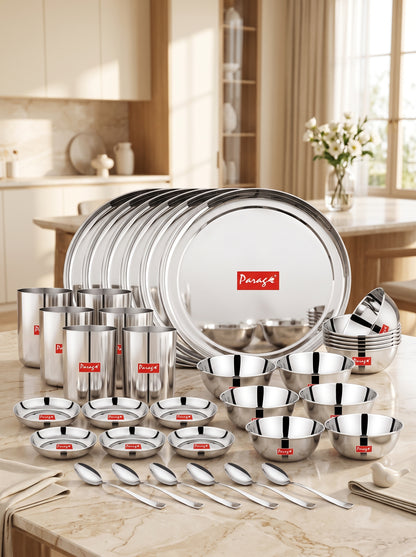 Dinner Set | 36pc | Stainless Steel | Silver