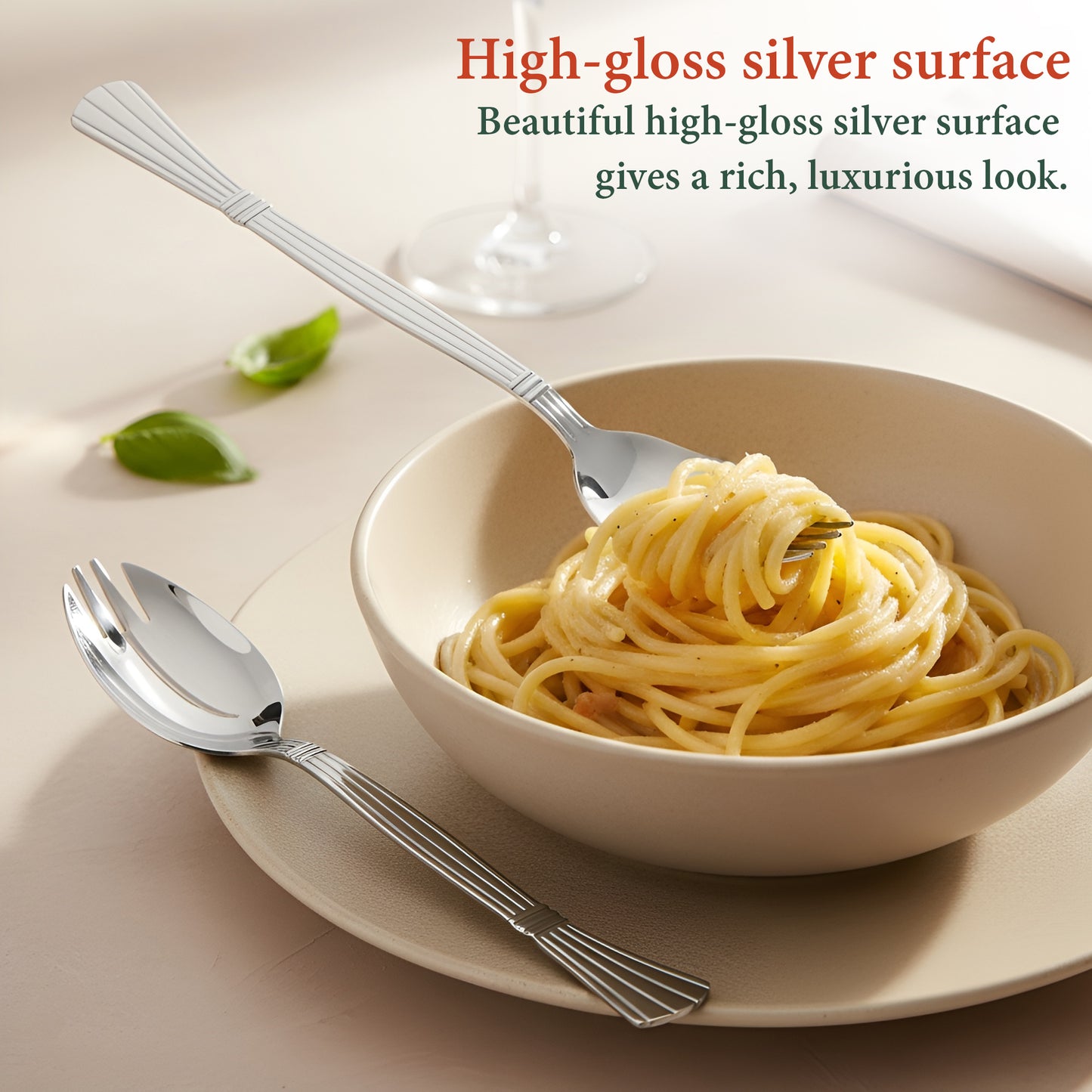 6 Pcs 3-in-1 Stainless Steel Spork Set | Spoon Fork Combo for Soup & Noodles