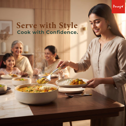 Serving Spoon Set | 1.8mm, 3 piece | Stainless Steel | Gold | Heavy Gauge