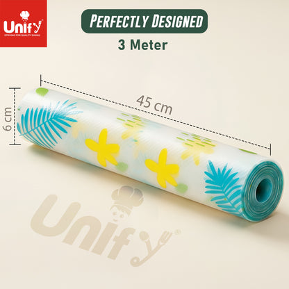 Multipurpose Flower Printed EVA Anti-Slip Shelf Liner Roll – Waterproof, Durable, Non-Adhesive Mat for Kitchen, Bathroom, Cabinet, Drawer, Refrigerator & Countertop Protection (3 Meter)