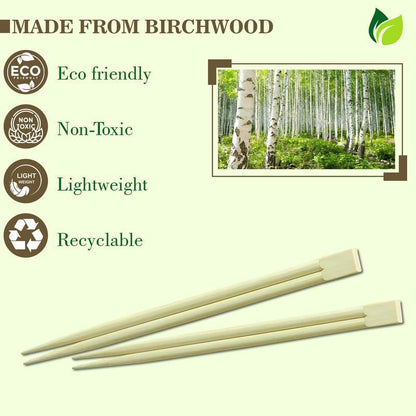 50 Pairs Bamboo Chopsticks | 8in Sushi & Noodles | Eco-Friendly50WDCHOPSTICK1 3