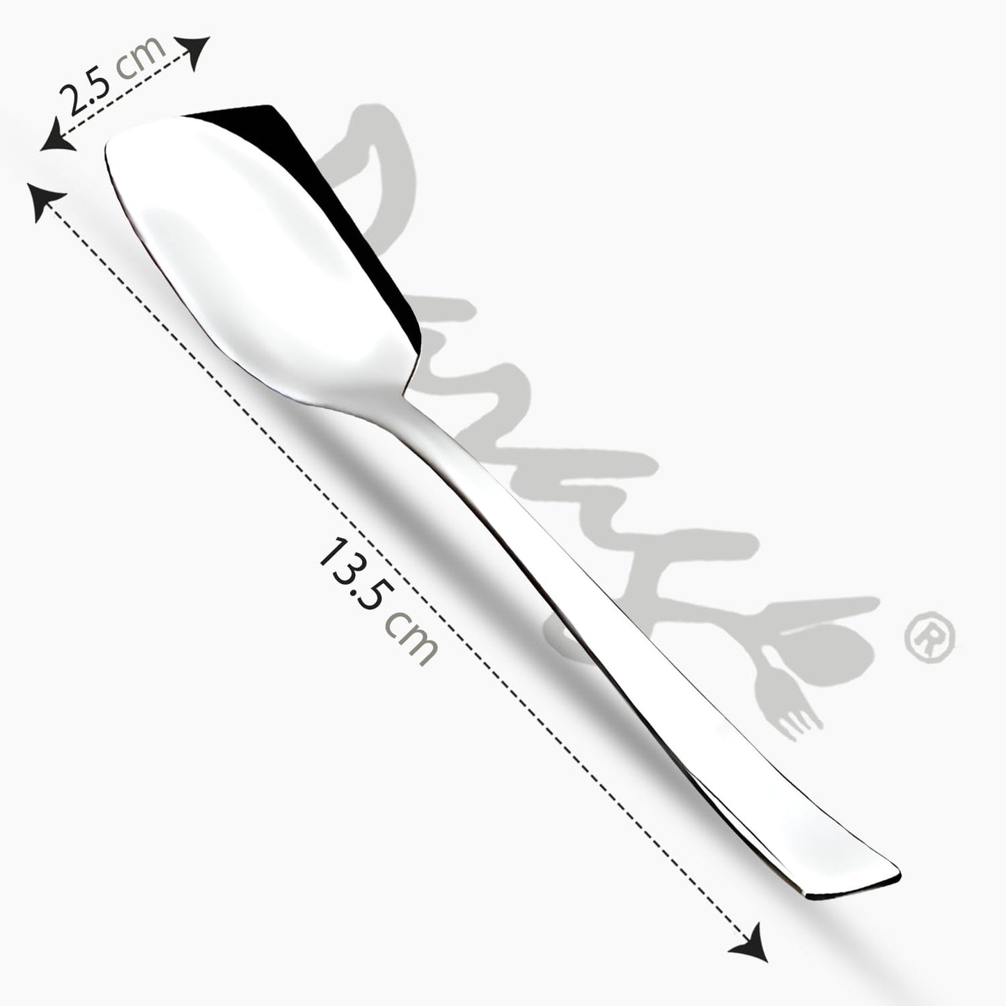 12-Piece Stainless Steel Ice Cream Spoon Set | 13.5cm, Food Grade, Durable & Stylish ICEIMP12 2
