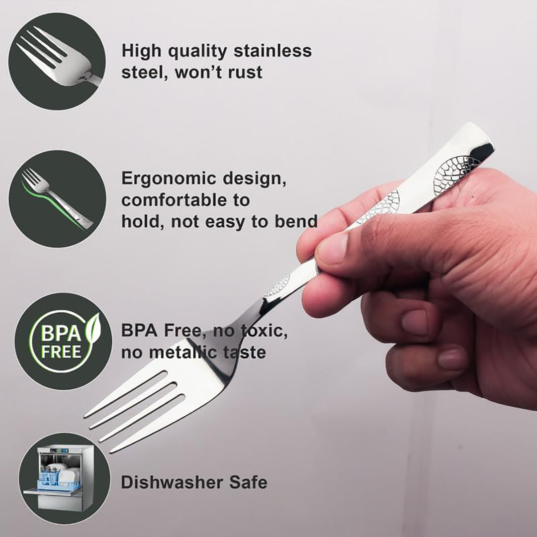 24pc Stainless Steel Cutlery | Gift Box | Spoons Forks