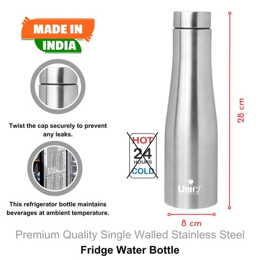 6 Pcs Jupiter Stainless Steel Water Bottle 950ml | Leak-Proof, Rust-Free, BPA-Free