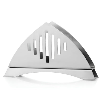 2 Pcs Stainless Steel Napkin Holders - Matt Finish, Slotted Lines, Kitchen & Dining