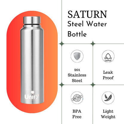 Saturn Stainless Steel Water Bottle 950 ml | Leak-Proof Fridge Bottle for Home, Gym & Travel (Saturn) 1SATURN 5