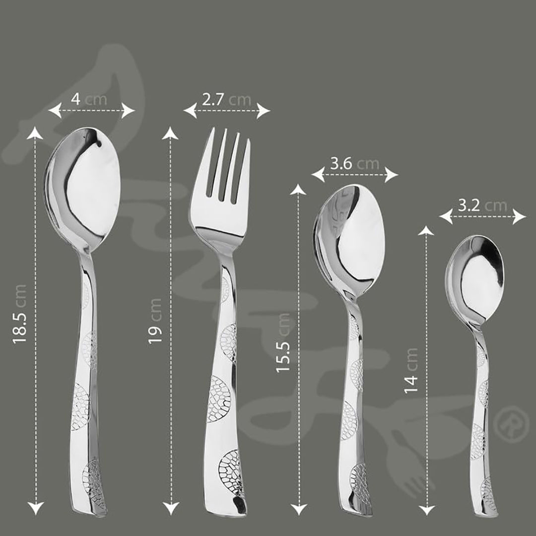 18pc Moonpress Stainless Steel Cutlery | Gift Box | Spoons Forks