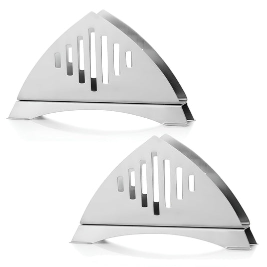 2 Pcs Stainless Steel Napkin Holders - Matt Finish, Slotted Lines, Kitchen & Dining2LINETNH1 1