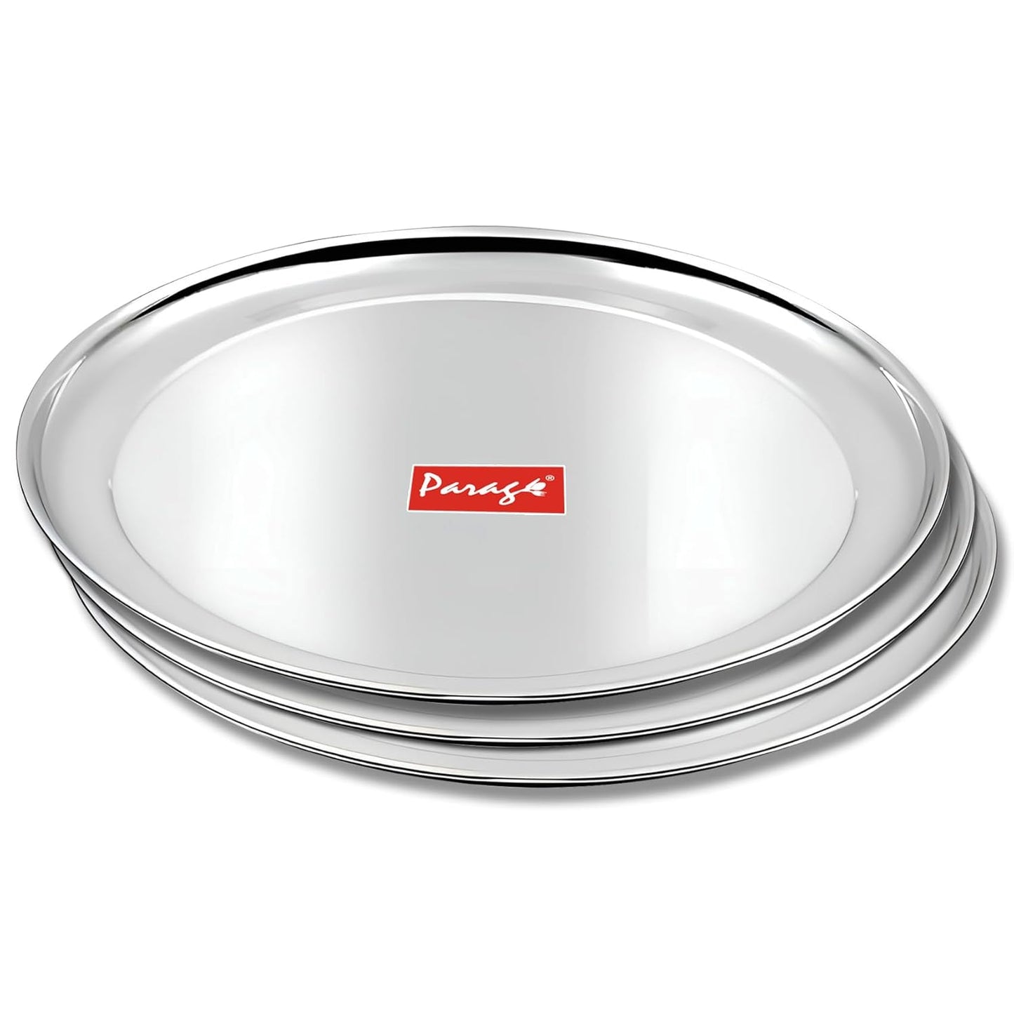 3pc Stainless Steel Raj Bhog Plate | 12in Heavy Gauge3PCRB12PL1 1