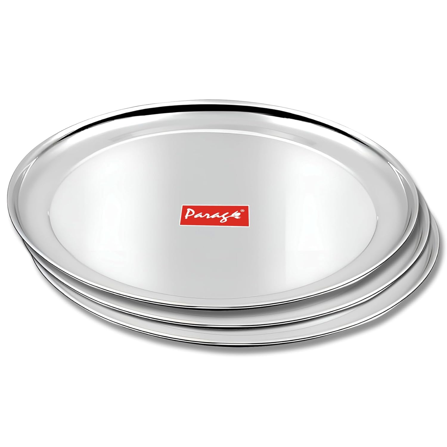 3pc Stainless Steel Raj Bhog Plate | 12in Heavy Gauge3PCRB12PL1 1