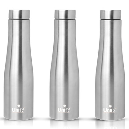 Jupiter Stainless Steel Water Bottle 950 ml (Set of 3, Silver) | Leak-Proof for Home, Gym & Travel 3JUPITER 1