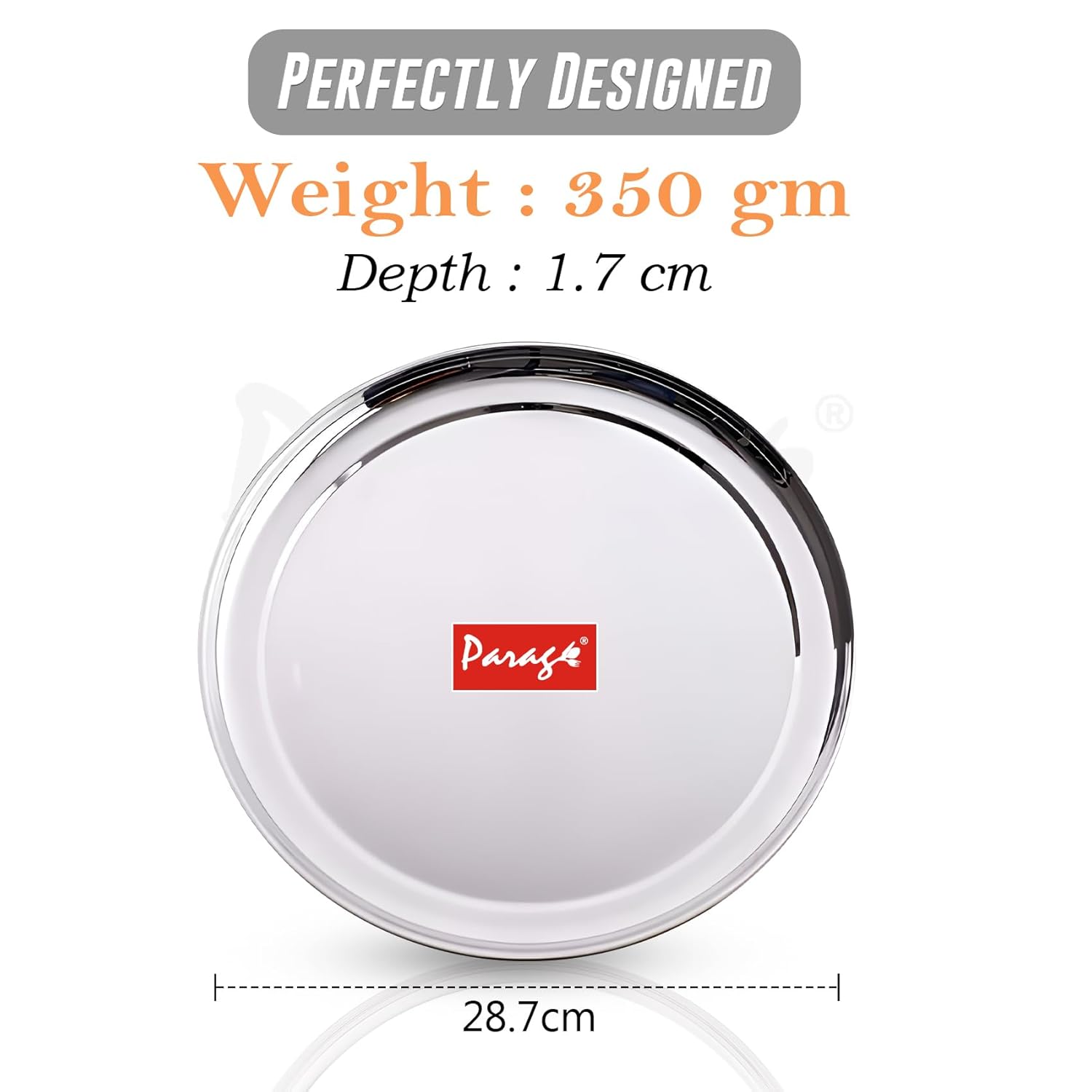 9pc Stainless Steel Raj Bhog Plate | 12in Heavy Gauge9PCRB12PL1 2