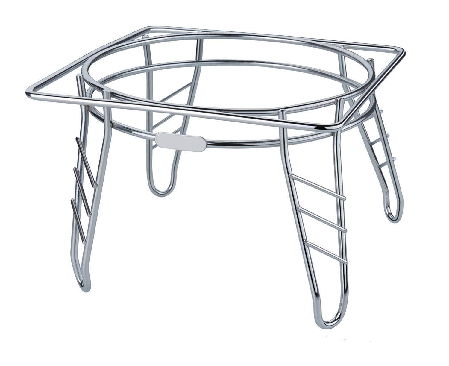 Stainless Steel Matka Stand | Heavy-Duty Pot Stand & Kitchen Organizer Chrome MATKASTAND 1