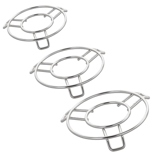 3-Piece Stainless Steel Trivet Set | Hot Pot Mat & Pan Stand | Kitchen & Dining Use (6,7,8 inch) A-RINGE678 1
